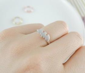 Batman ring in silver